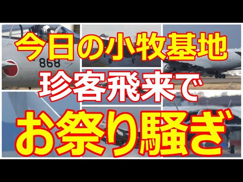 今日の小牧基地は珍客飛来でお祭り騒ぎ!!