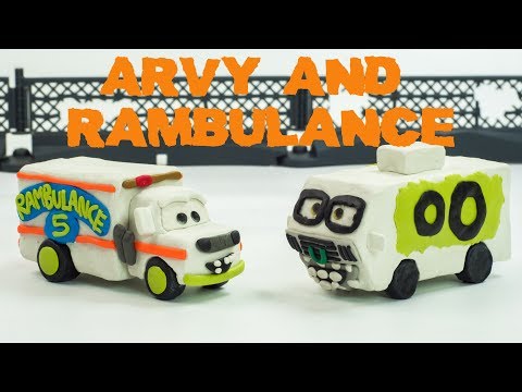 The Making of Arvy Motorhome & Dr Damage AKA Rambulance In Play Doh Claymation Stop-motion