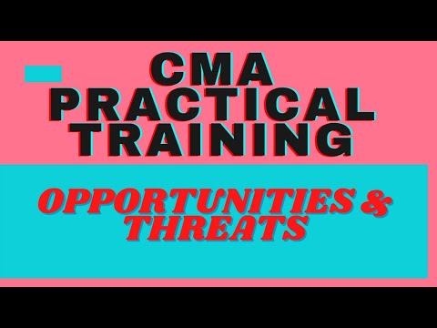 Practical training opportunities & threats | cma students