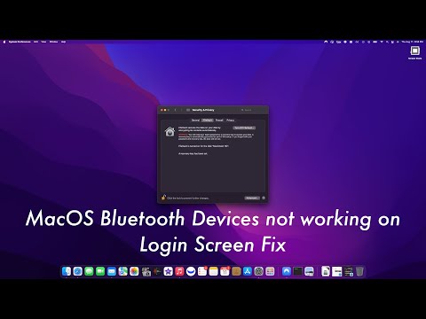 MacOs Bluetooth Devices not working on Login Screen Fix