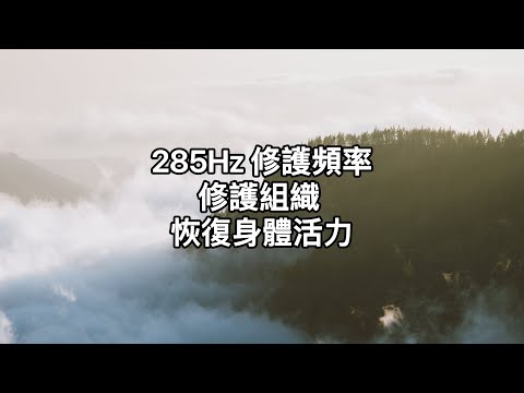 285Hz修復頻率：該頻率有助於將組織恢復到其原始形式。285赫茲影響能量場，能發送重組的信息給受損器官進行修復。幫助身體恢覆活力。冥想、睡眠、放鬆、養息修身。relax、sleep。