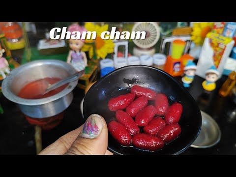 Miniature Biscuit Cham Cham|मिनीऐचर बिस्किट चम चम रेसिपी|How to make Ferfact Cham Cham|