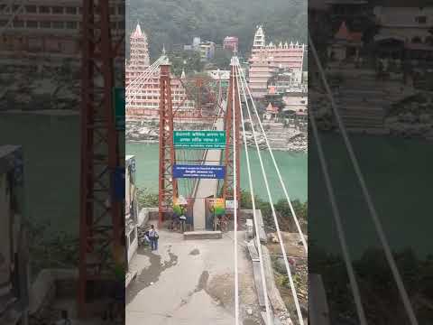 New bridge #bajrangsetu construction work near laxmanjhula bridge in #rishikesh Rishikesh