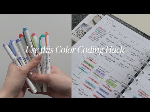 How To Color Code Your Planner: Using Highlighters, Stickers, and Clips | Cloth & Paper