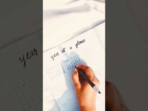 planner calender page makeover✨||2022 planner part -3||#shorts