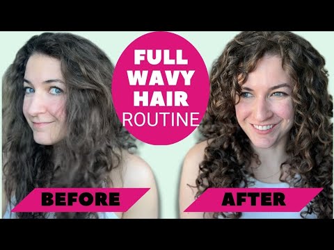 My 2023 wavy hair routine!