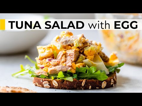 TUNA EGG SALAD RECIPE | easy, healthy lunch idea!