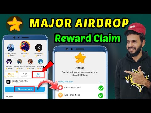 Major Airdrop 🤯 | Major Airdrop claim kaise kare | Major claim reward | Major Airdrop withdrawal 💵