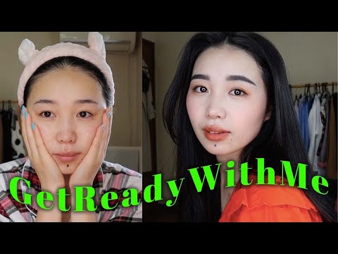 【GRWM】オレンジメイクと最近お気に入りのスマホストラップ