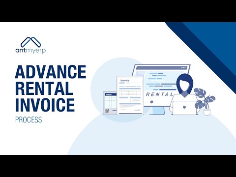 Advance Rental Invoice Process | AntMyERP's Finance Module- Hindi