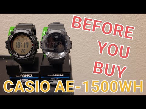 Casio AE1500WH  unboxing. Is the negative LCD good?