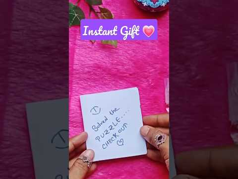 Instant Gift Idea 💗 #youtubeshorts #artandcraft #craft #bff #diy #viral #giftcard #instant #gift