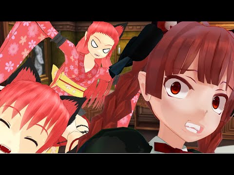 【Touhou MMD】 お燐の脳内会議【東方MMD紙芝居】