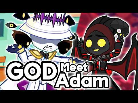 If God meet Sinner Adam || Hazbin Hotel Gacha Animation ||