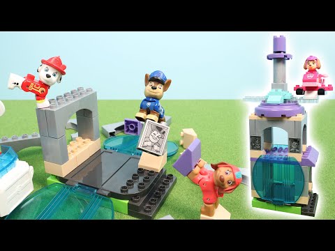 メガブロック -  パウ・パトロール ザ・ムービー まわる3階建てライバールタワー   MEGA BLOKS