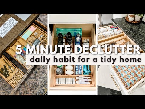 A TIDIER HOME IN JUST 5 MINUTES A DAY | How To Use The Organized-ish 5 Minute Declutter Method