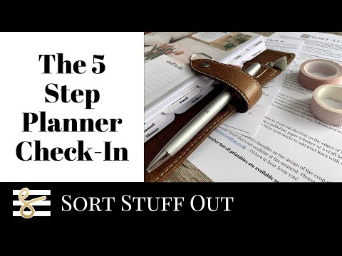 5 Step Planner Check In: How well is your planner working for you? UKPA PFUK Minimal Planning