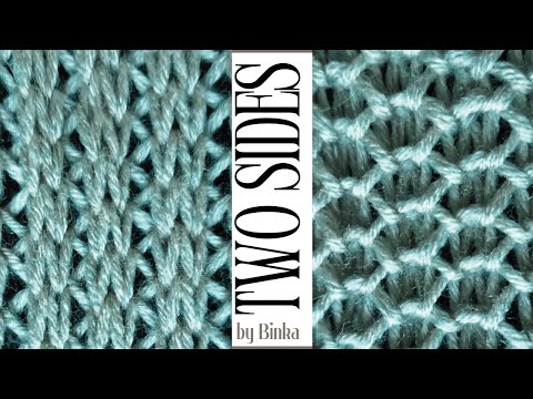 [Bulgarian] How to knit. A new double-side knitting pattern from the Crazy Brioche family.