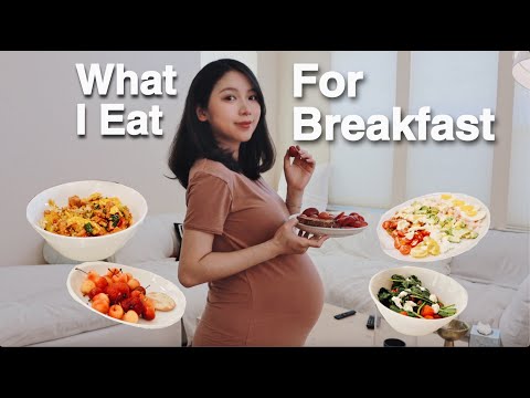 【☀️Breakfast I Eat While Pregnant】我的一周孕期早餐🍳 | 孕期怎么吃不长胖？| 孕期健康低脂餐🥗