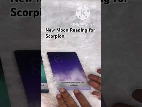 New Moon Reading for Scorpion.   #tarot #guidance #divineguidance #newmoon #zodiacsigns #scorpio