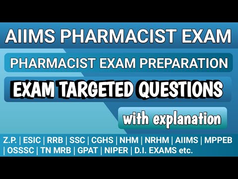 Pharmacist exam preparation | Aiims pharmacist exam question | osssc pharmacist exam @MANISH06