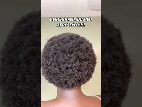 THE BEST ROUND SHAPED AFRO I HAVE EVER ACHIEVED AFTER 8 years 😳😳 #shortvideo #shorts #4chair #afro