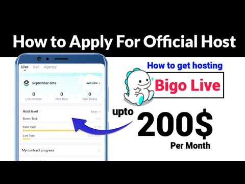 Become Official Host on Bigo Live and earn Fixed salary 200$ | Bigo live hosting