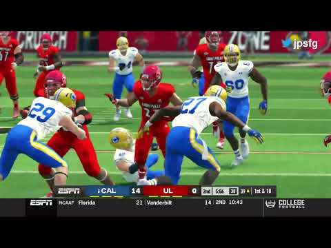 #8 Cal vs. Louisville (Dynasty Game) | CFB Revamped Legacy Season Week 2 | Jefe on Commentary