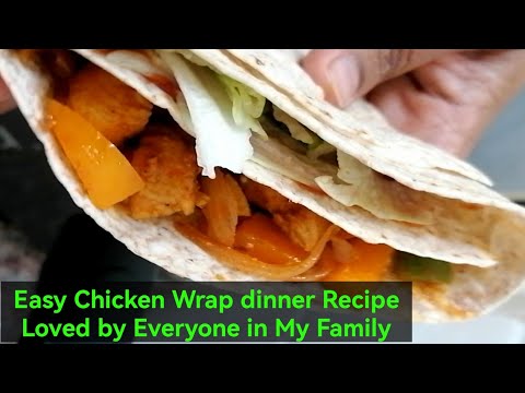 Easy Dinner Ideas | Tortilla Chicken Wrap Simple Recipe | Leftover Rotti Recipe