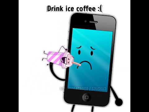 Deink iced coffe. Panic attack. #mephone4 #inanimateinsanity #osc #shorts