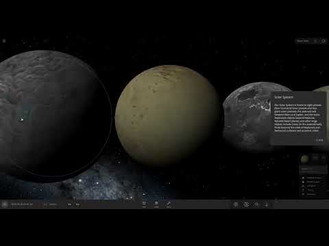 Part 1 comparison: solar system