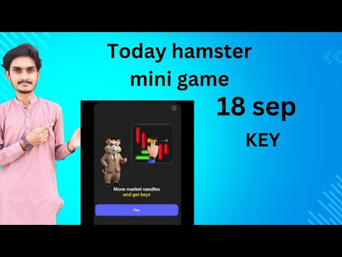 Daily Hamster kambot mini game 18 sep|daily hamster code|hamster key maker game