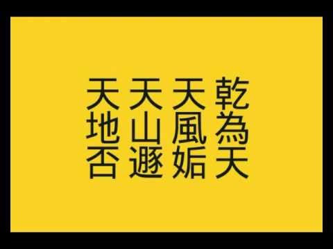 「線上讀易經」第二單元：「分宮卦象次序歌」全文一次讀誦