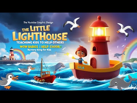 The Little Lighthouse||Teaching Kids to Help Others||Wow Babies||Nursery Song For Kids||#moralstory