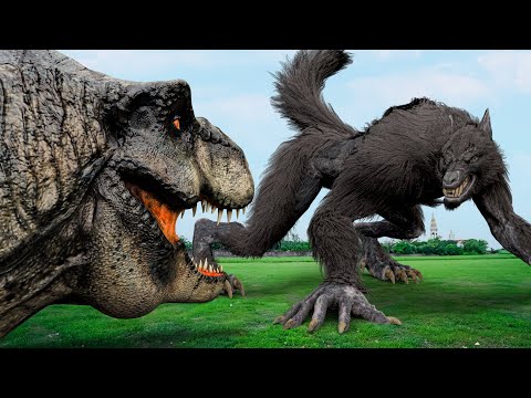 T-Rex vs WEREWOLVES | The Best of Dinosaur Attack NEW 2024 | Jurassic Park Fan-Made Movie | Dinosaur