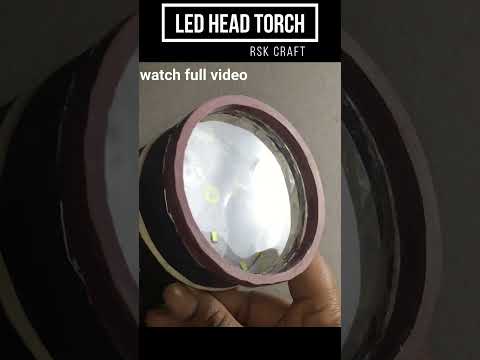 How To Make LED Head Torch|DIY Head Lamp | Step-by-Step Guide to Crafting LED Head Torch #Shorts