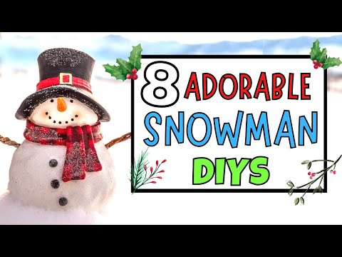 ADORABLE SNOWMAN DIYS!/Dollar Tree Christmas DIY 2022/Snowman Crafts/Christmas Home Decor