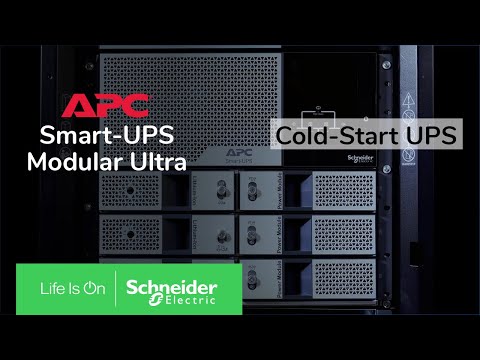 APC Smart-UPS Modular Ultra 5-20kW - How to cold start UPS