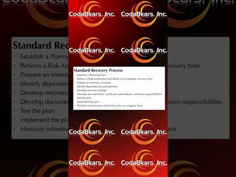 Standard Recovery Process - Disaster Planning and Recovery for ERP