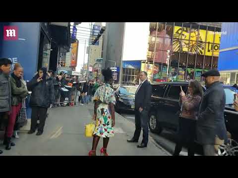 Pretty as a petal! Lupita Nyong'o stuns in colorful dress