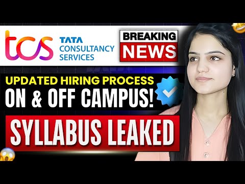 How to Prepare for TCS? | Updated Hiring Process | Syllabus Leaked😱| ON & OFF Campus | FULL ROADMAP🔥