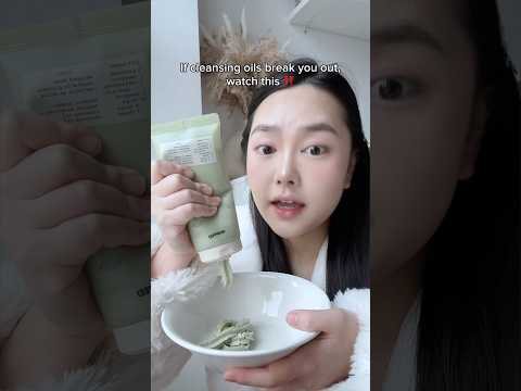 Cleansing oils break you out? Watch this‼️#kbeauty #koreanskincare #cleanser #skincaretips