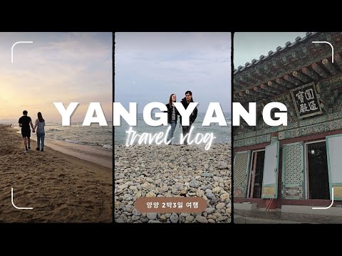 Yangyang Travel Vlog! 힐링 양양 여행! Surfyy Beach, 낙산사, Cafe Hopping