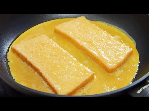 Korean street style French toast recipe - How to make one pan egg toast