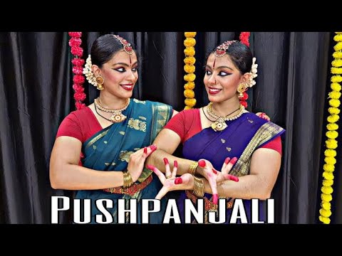 PUSHPANJALI | Bharatanatyam | Adira and Aishwarya Das