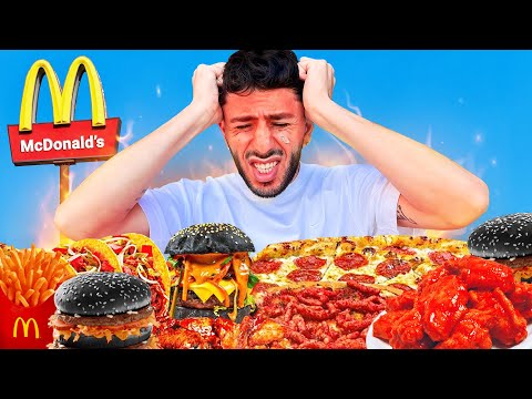 Eating The SPICIEST FOOD From Every FAST FOOD Restaurant!