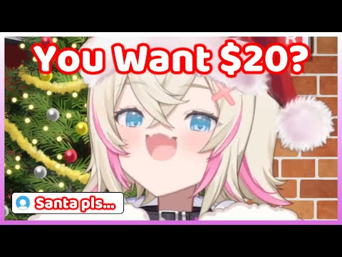 When you ask Moco-Santa 20 Dollars for Christmas: (Hololive)