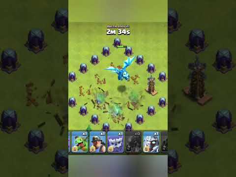 Max electro dragon vs hidden tesla lvl3 #clashofclans #youtubeshorts #shortsvideo  #gaming #shorts