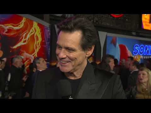 Sonic 3 World Premiere Los Angeles - itw Jim Carrey (Official video)