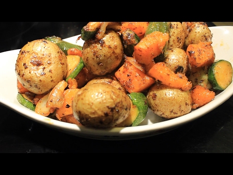 Potatoes n Zucchini w/ Butternut Squash ~ Air Fryer ~ Yum